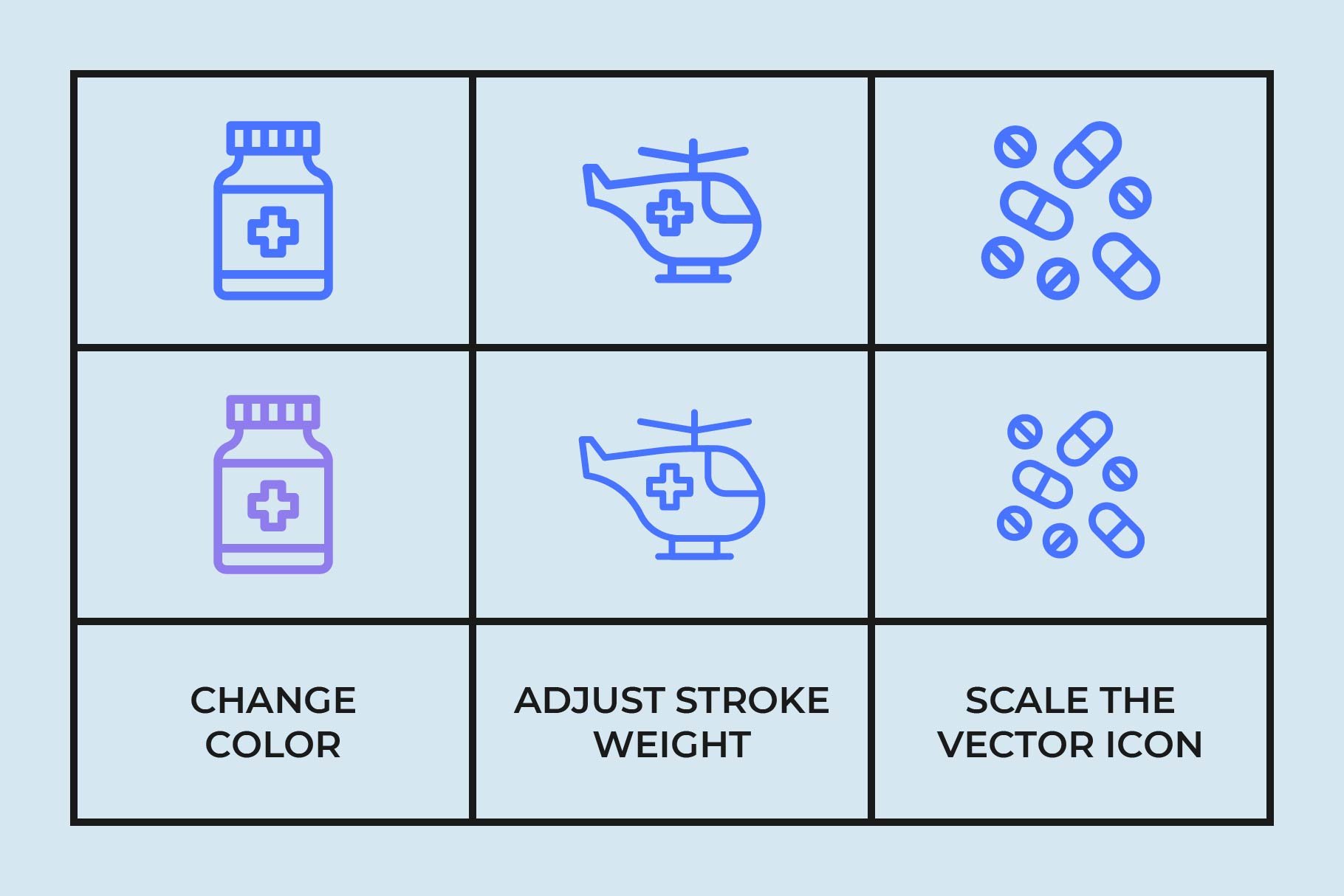 Medical Line Icons preview image.