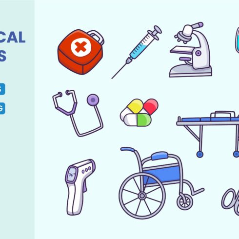 Medical Tools Illustration cover image.