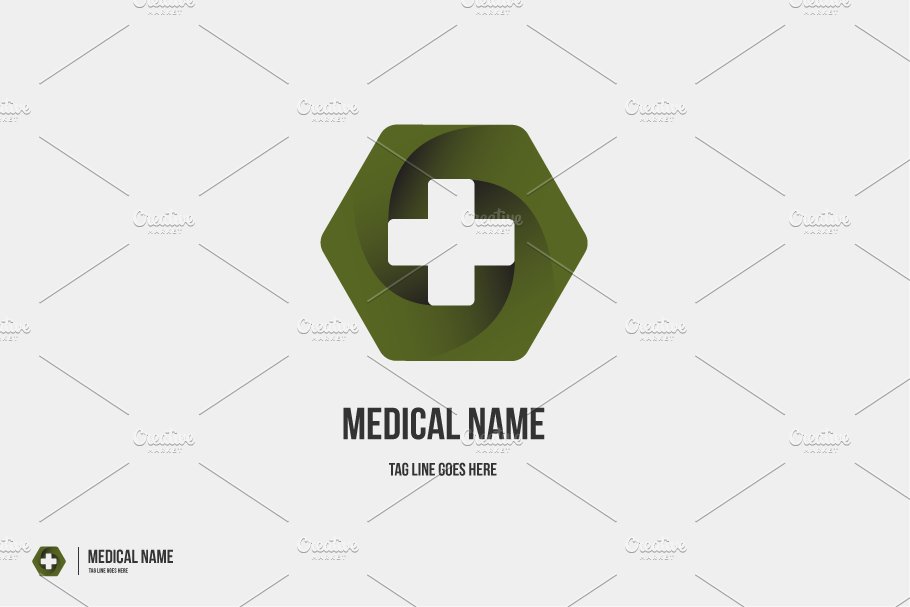 Hospital Medical Logo Vector Design preview image.