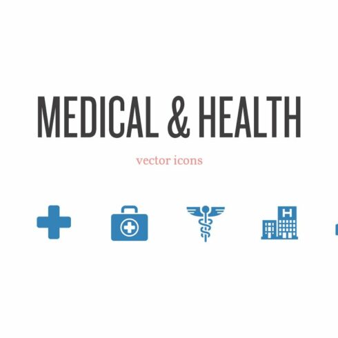 Medical & Health Vector Icons cover image.