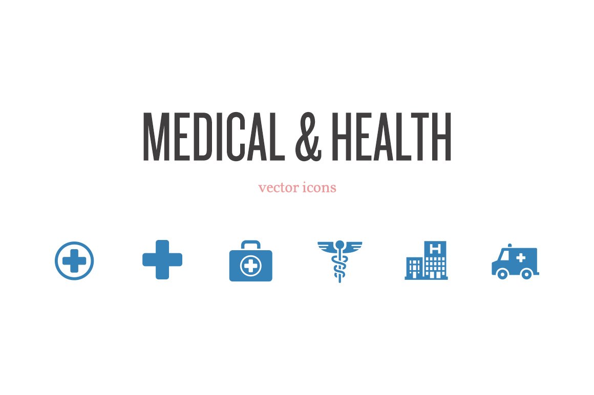 Medical & Health Vector Icons cover image.