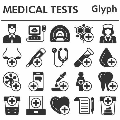 Seth, medical tests icons set_1 cover image.