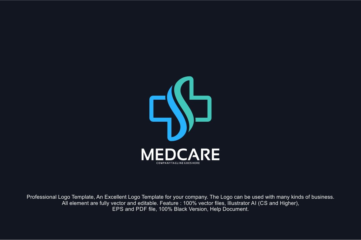 Medical HealthCare - Letter S Logo preview image.
