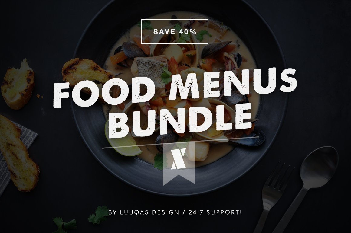 Food Menus Bundle 10 cover image.