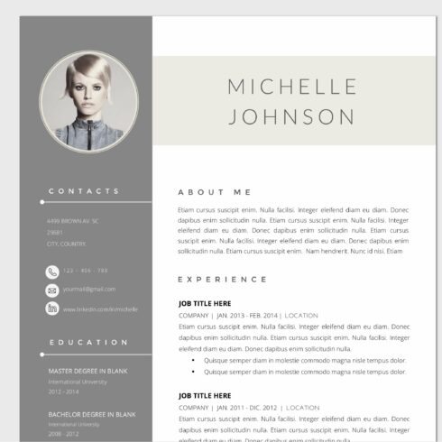 RESUME Template - Cover Letter WORD cover image.