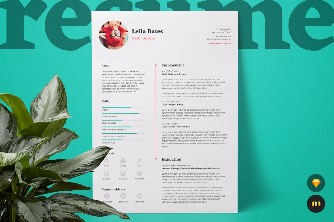 Resume/CV and Cover Letter preview image.