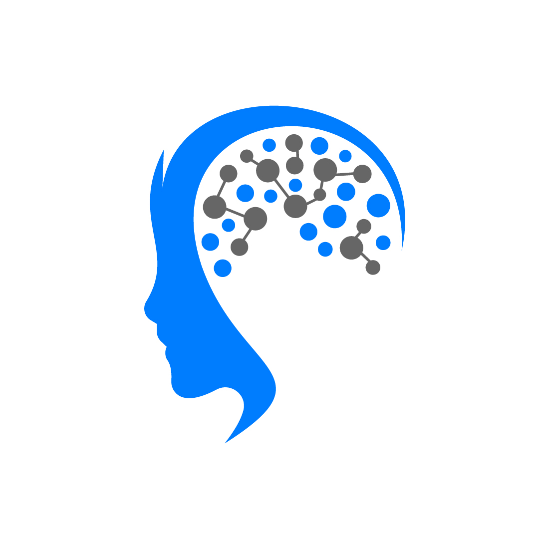 Brain and Creative mind logo design, Vector design template preview image.