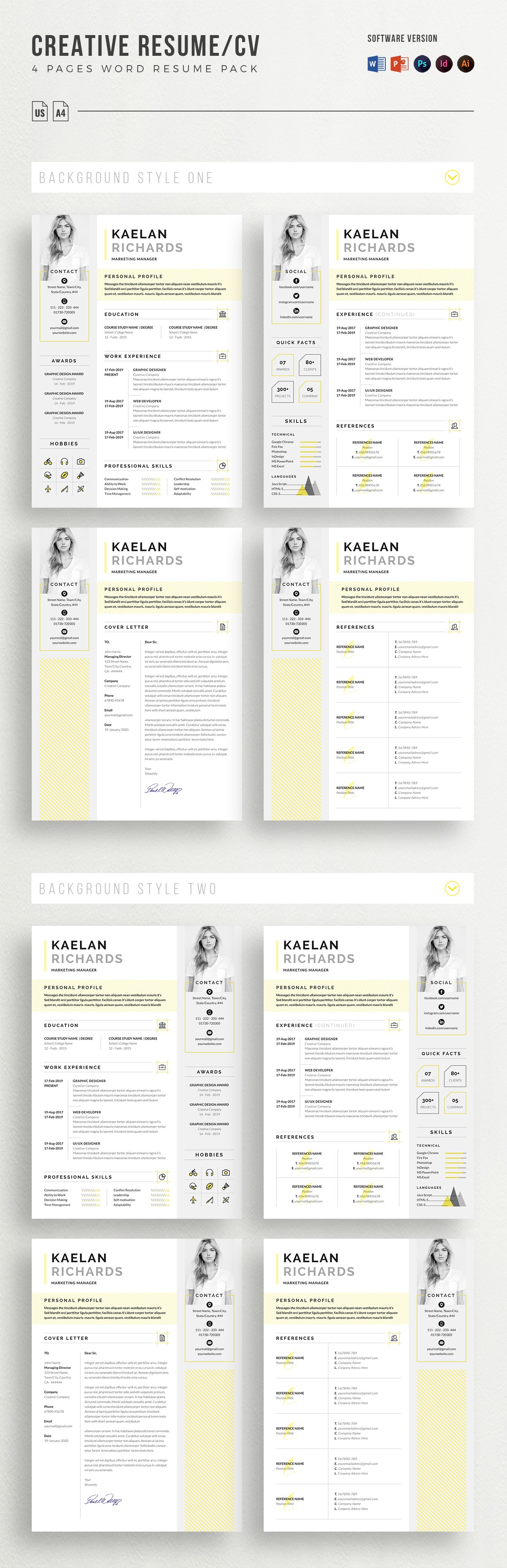 minimal resume 849