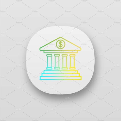 Online banking app icon cover image.