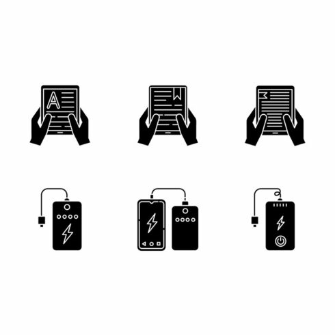 Portable electronic devices icons cover image.