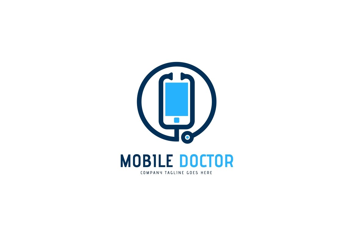 Mobile Doctor Logo Template cover image.