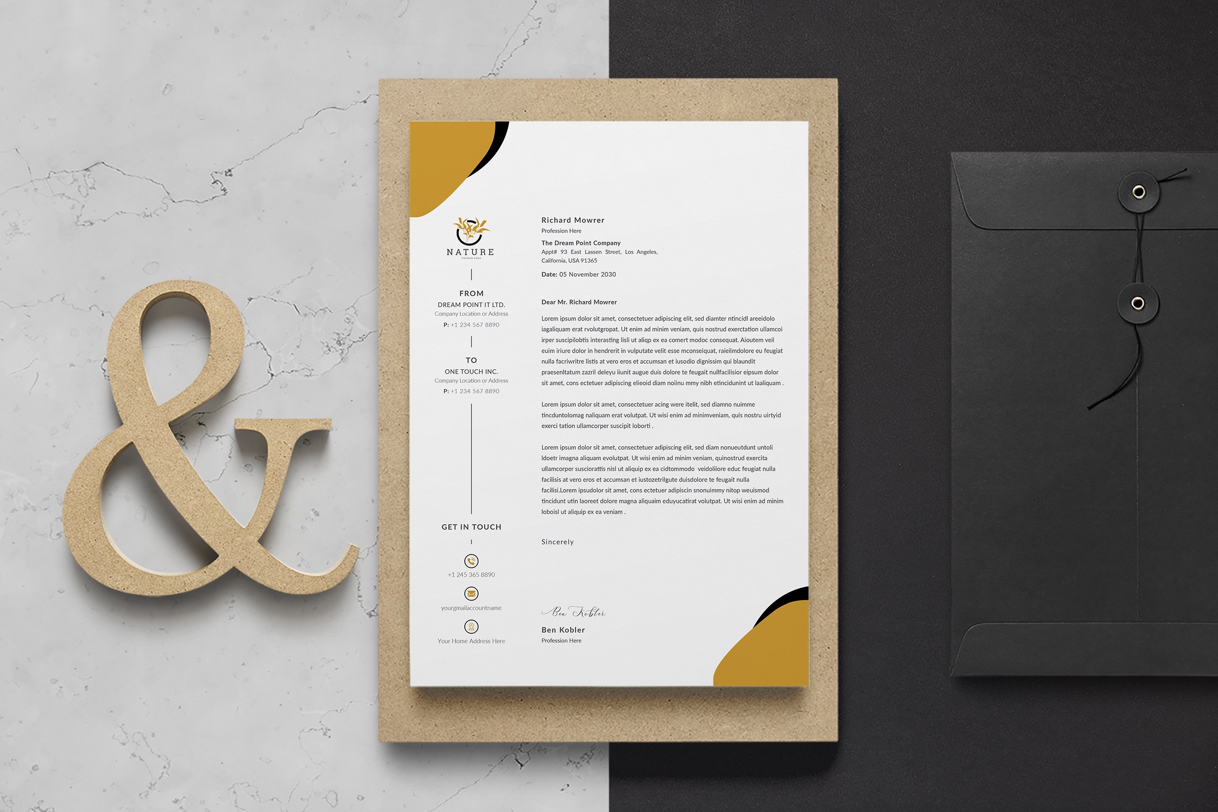 Letterhead Template cover image.