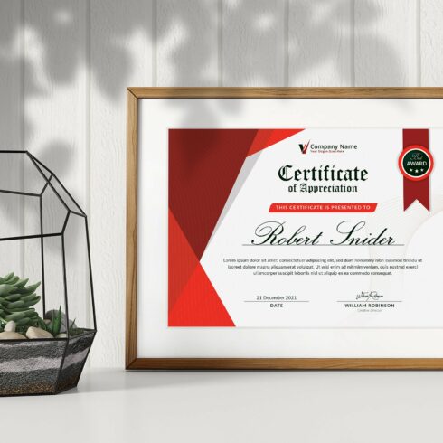 Certificate Word Template cover image.