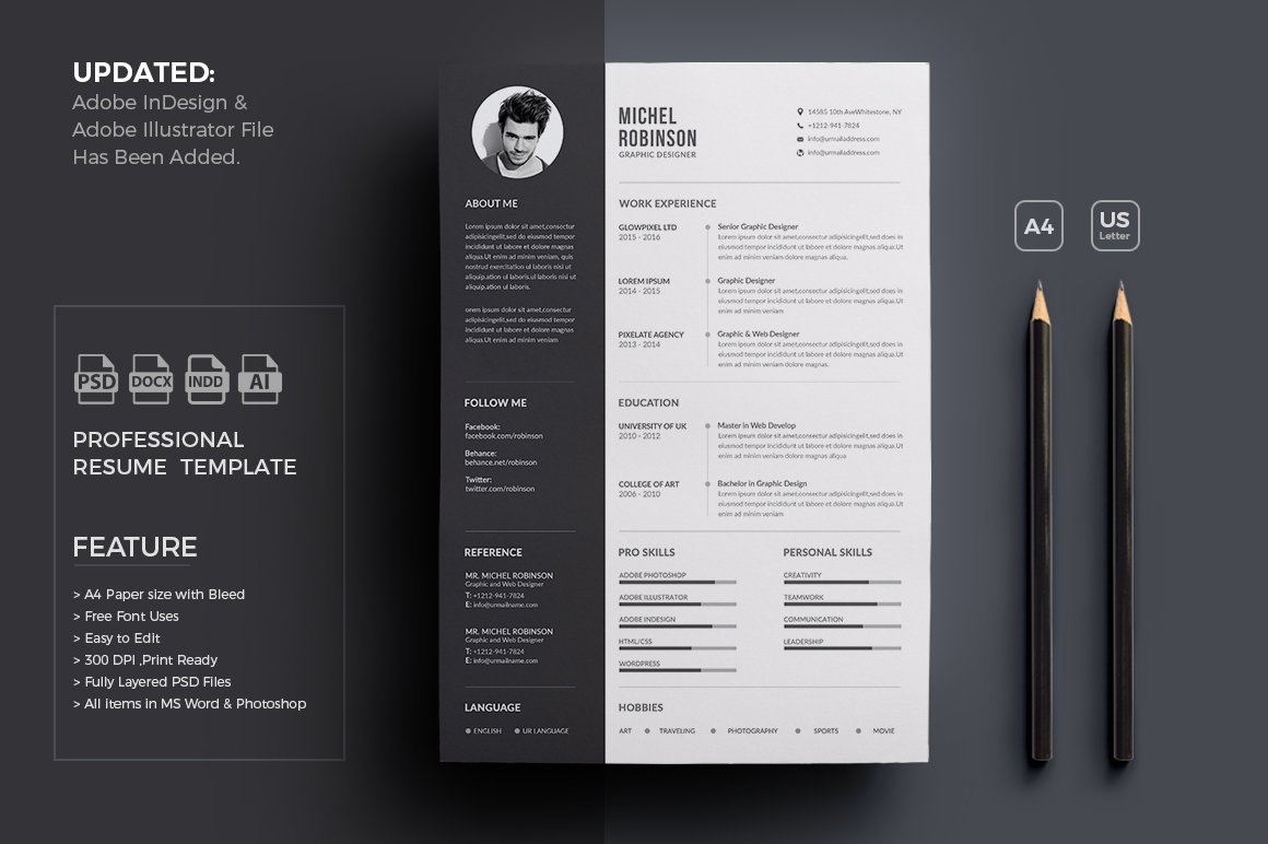 Resume/CV preview image.