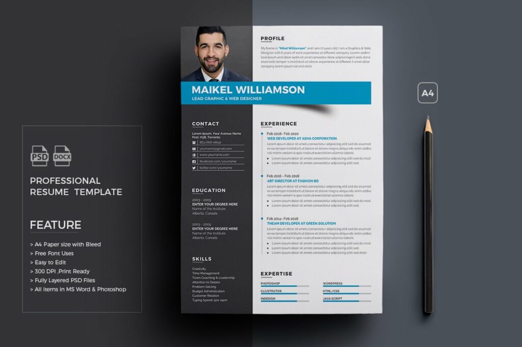 Mock Cv.pdf Resume Template/CV – MasterBundles