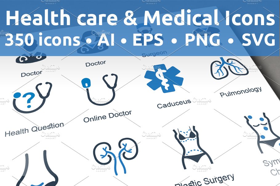 Health care & Medical Icons cover image.