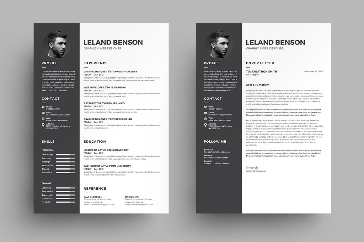 Resume/CV preview image.