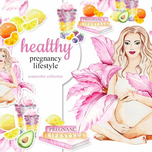 Watercolor Healthy Pregnancy cover image.