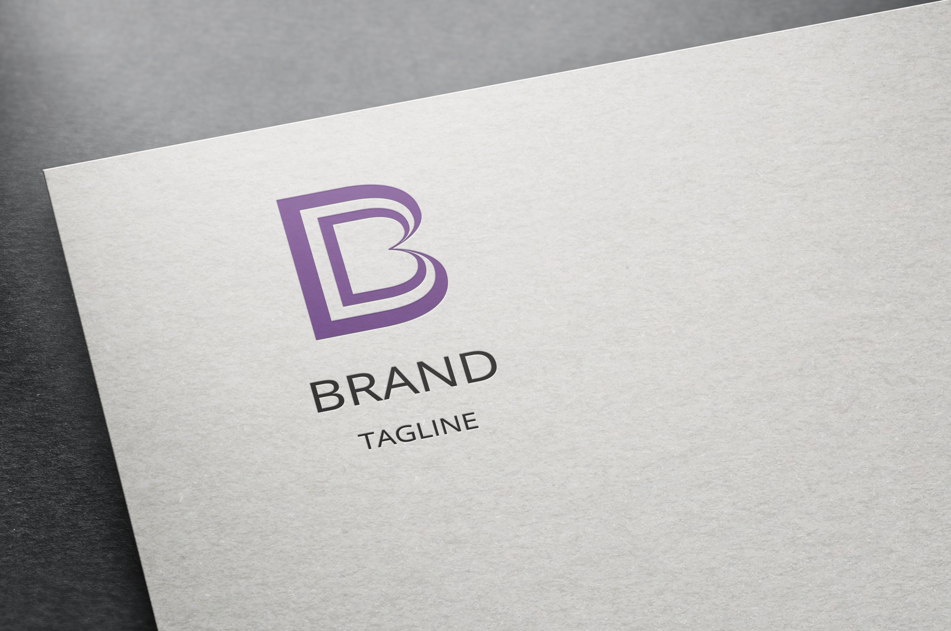 Abstract Letter B Logo Design preview image.