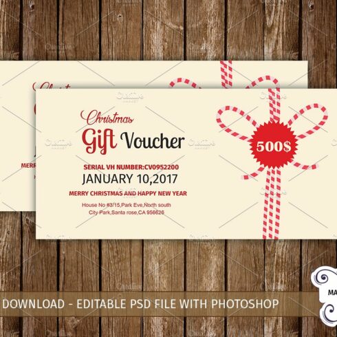 Multipurpose Gift Voucher Template cover image.