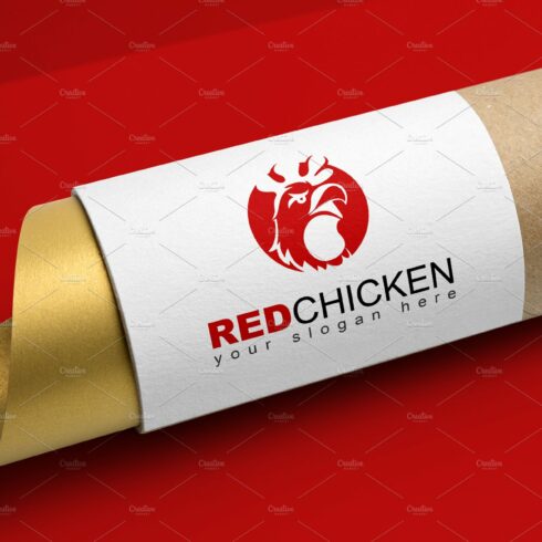 Red Chicken Logo Template cover image.