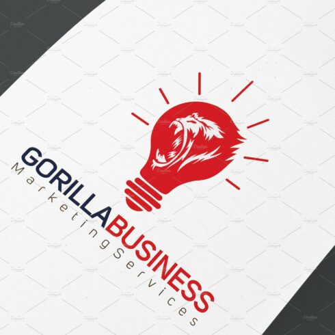 Gorilla Business Logo Template cover image.