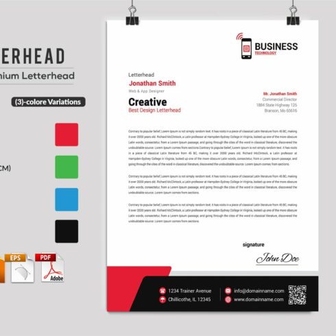 Letterhead cover image.