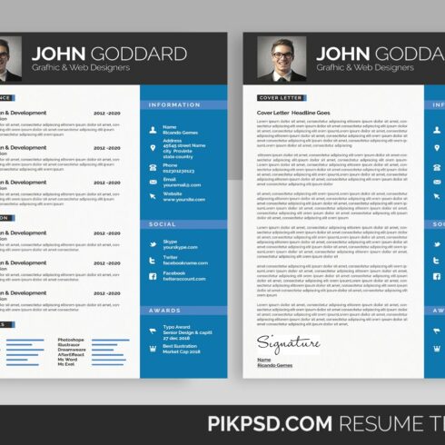 Resume CV Set cover image.