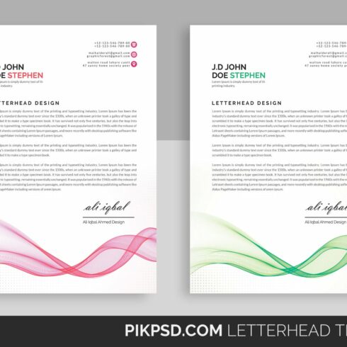 Corporate Business Letterhead cover image.