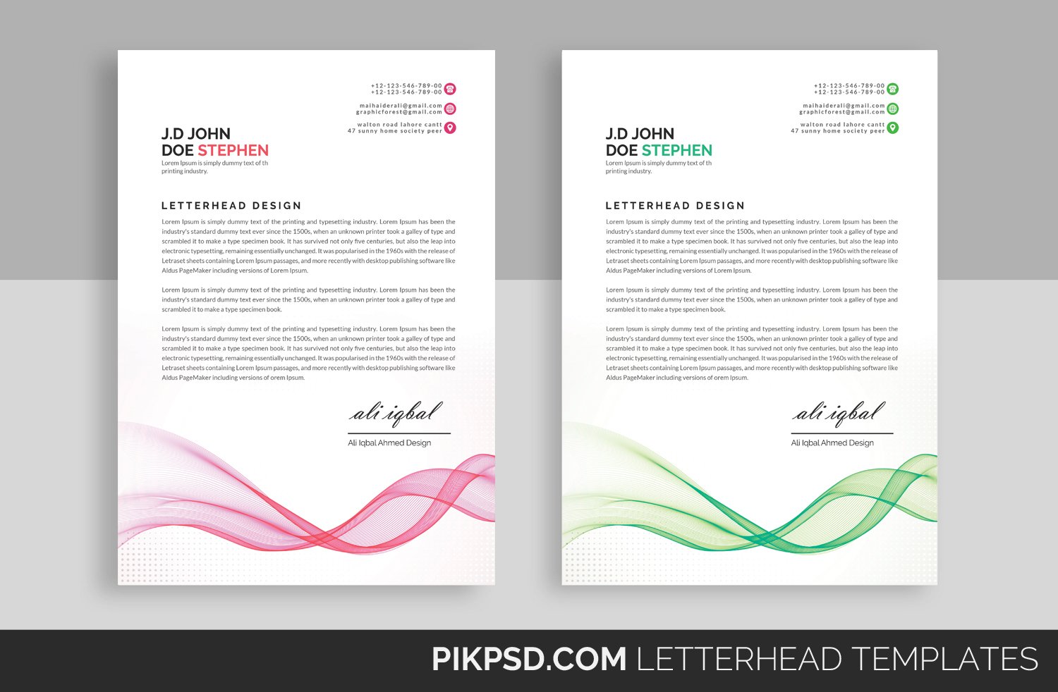 Corporate Business Letterhead cover image.