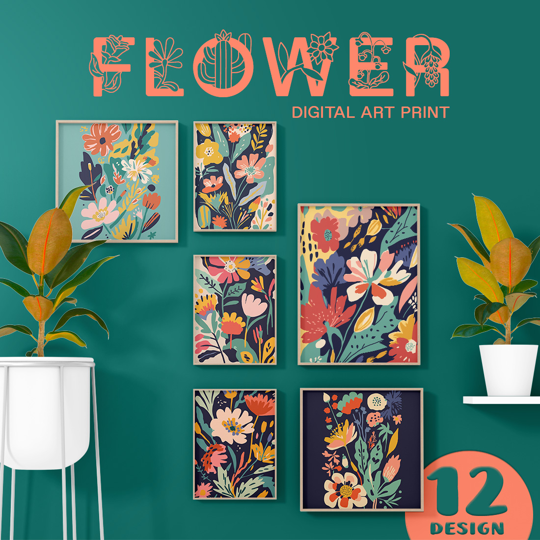 Floral Flower Illustration Design cover image.
