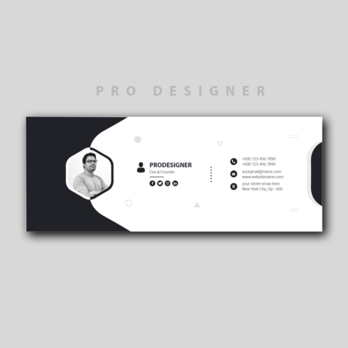 Email Signature-template-design-facebook-cover-page-template (PSD) cover image.
