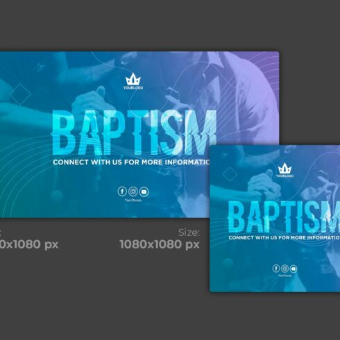 Church Flyer Baptism cover image.