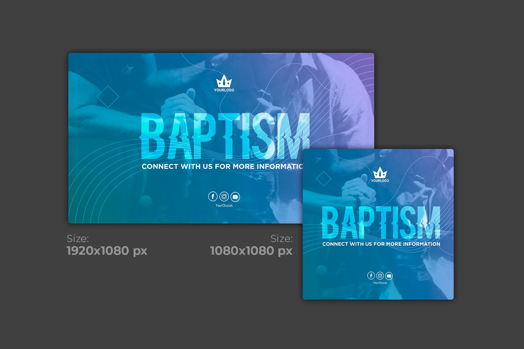 Church Flyer Baptism cover image.