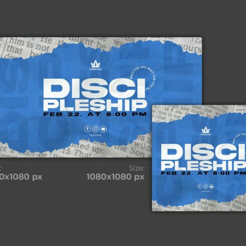 Church Flyer Discipleship cover image.