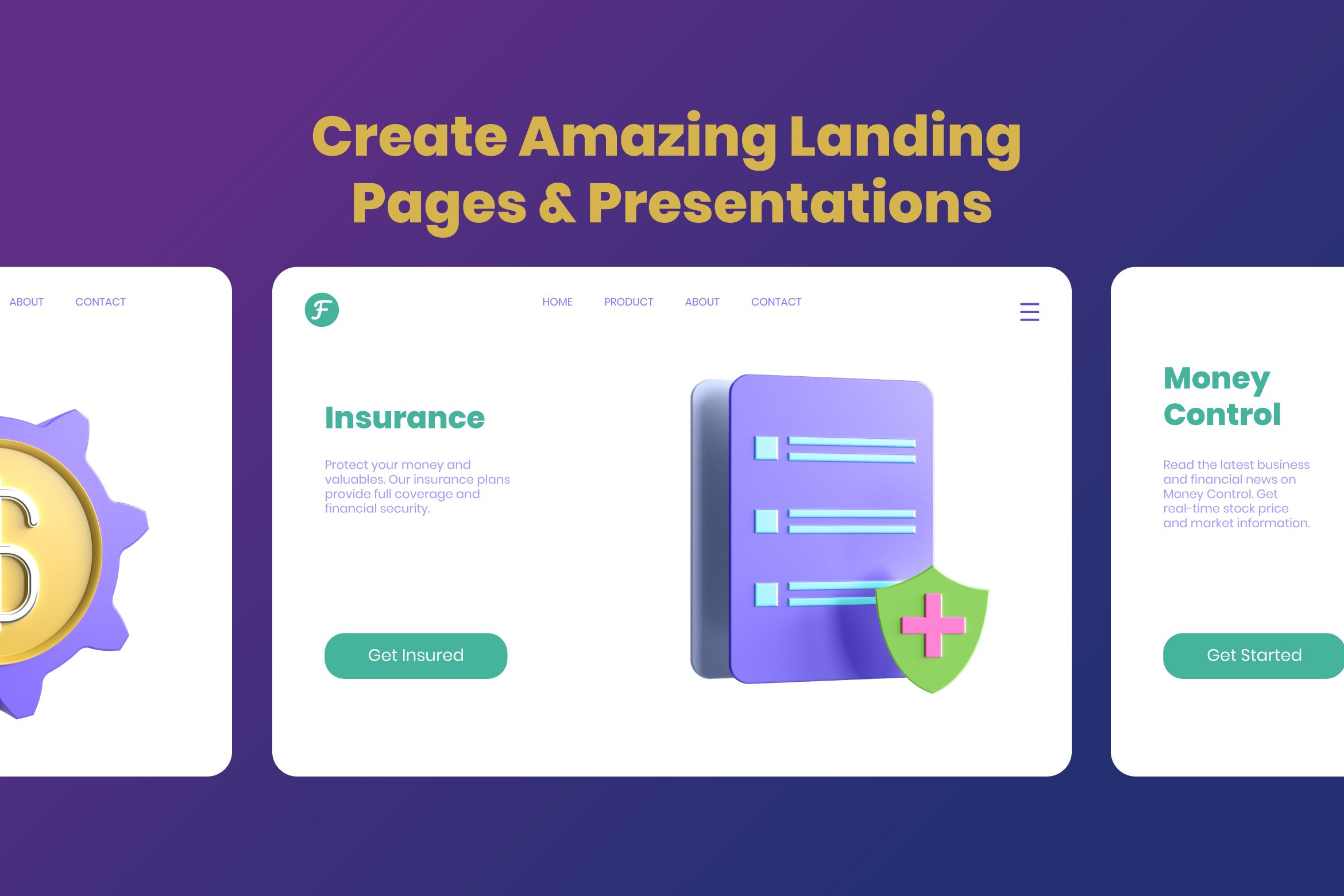 mockup landing page 999