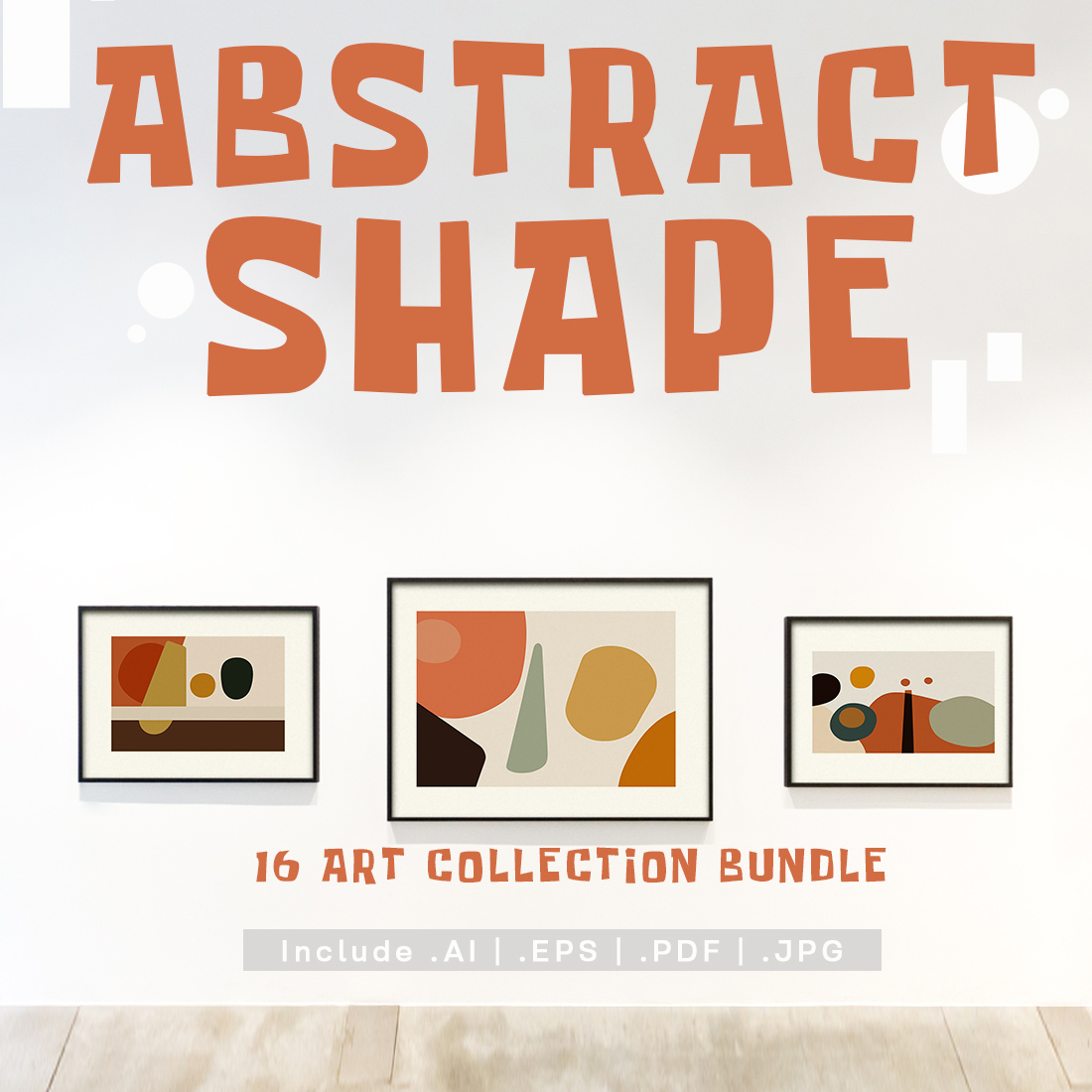 Abstract Shape Modern Art Print preview image.