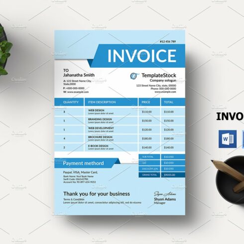 Clean Invoice V20 cover image.