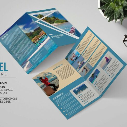 Travel Bifold Brochure cover image.