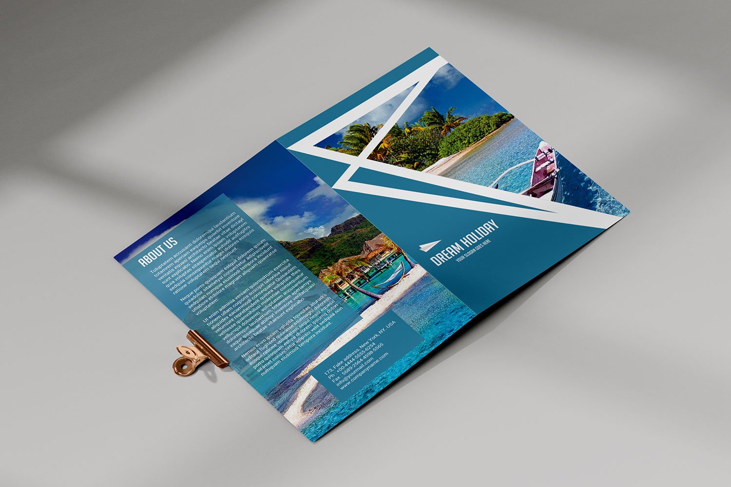 Travel Bifold Brochure preview image.