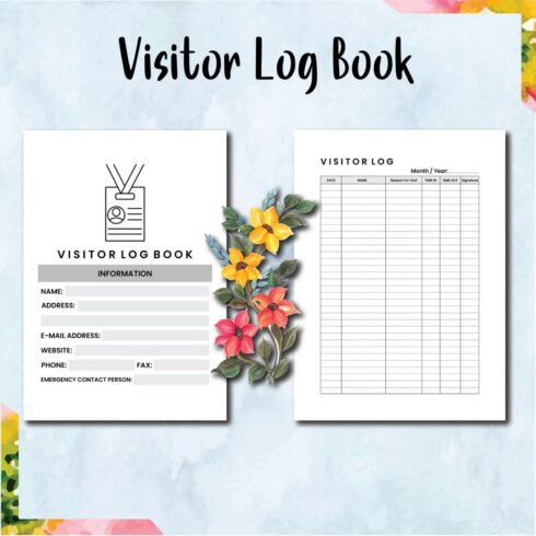 Visitor Logbook KDP Interior cover image.