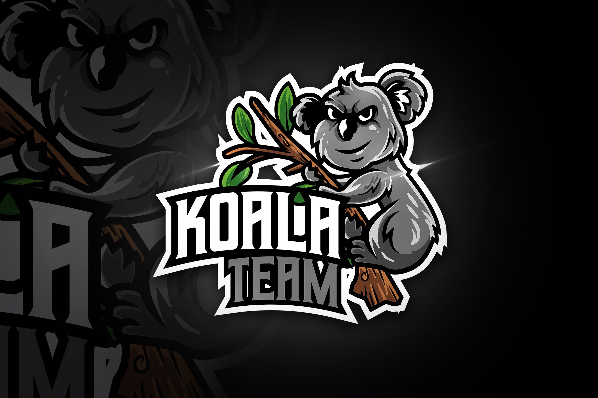 Koala Team - Mascot & Esport Logo cover image.