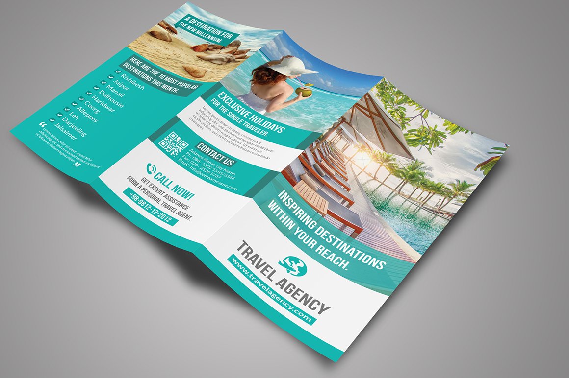 Travel Tri-Fold Brochure cover image.