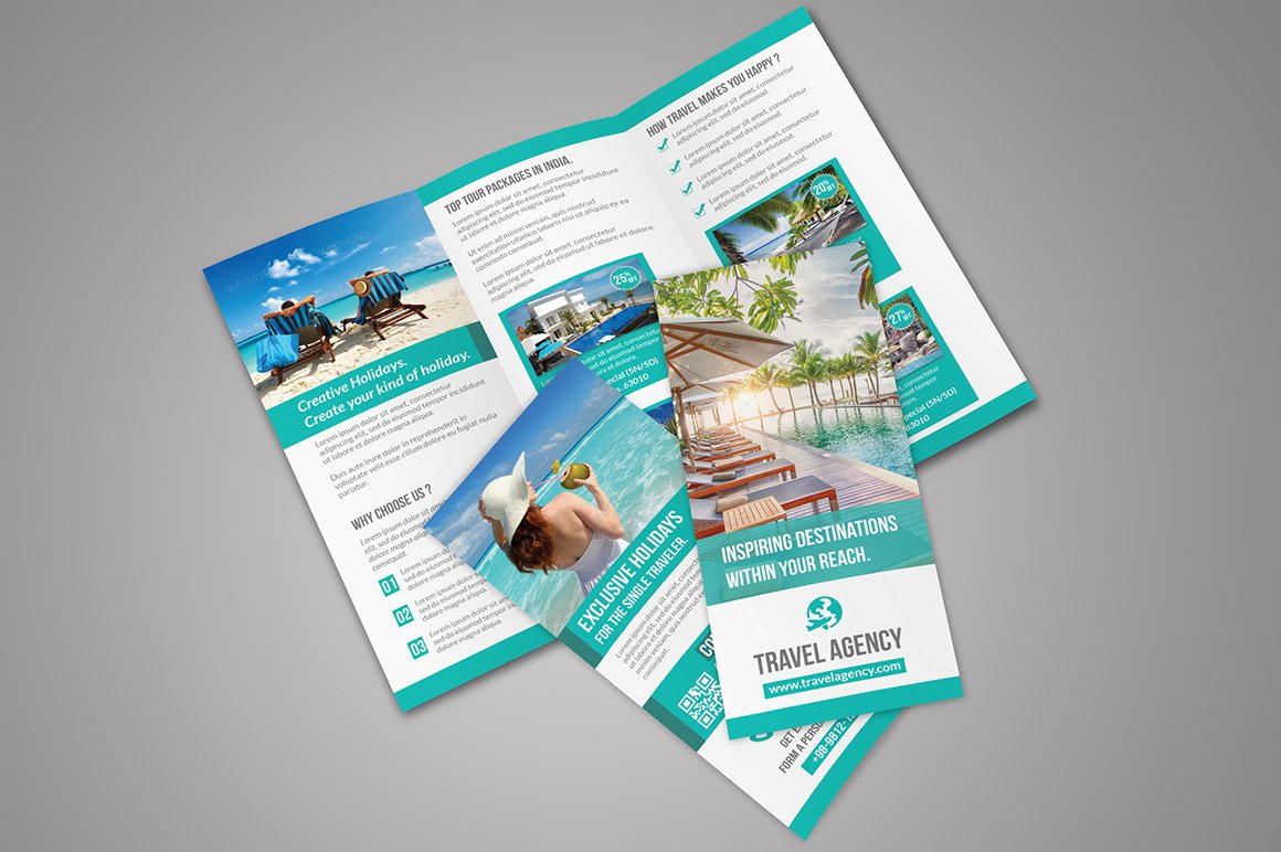 Travel Tri-Fold Brochure preview image.