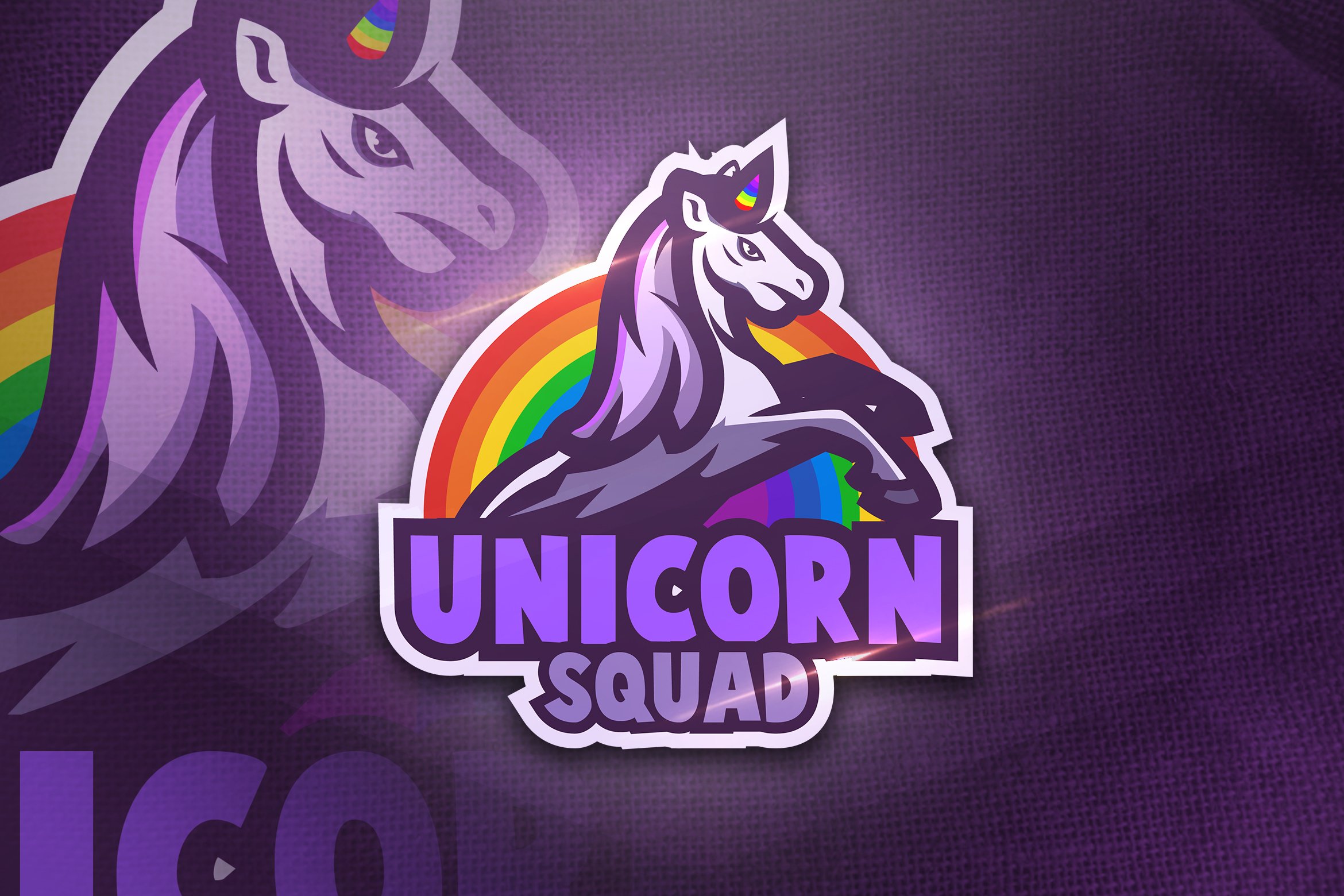 Unicorn Squad - Mascot & Esport Logo cover image.