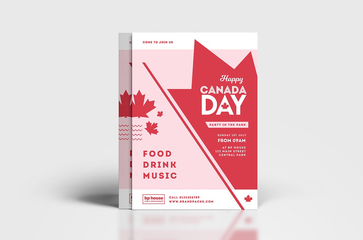 modern canada day poster template 2 334