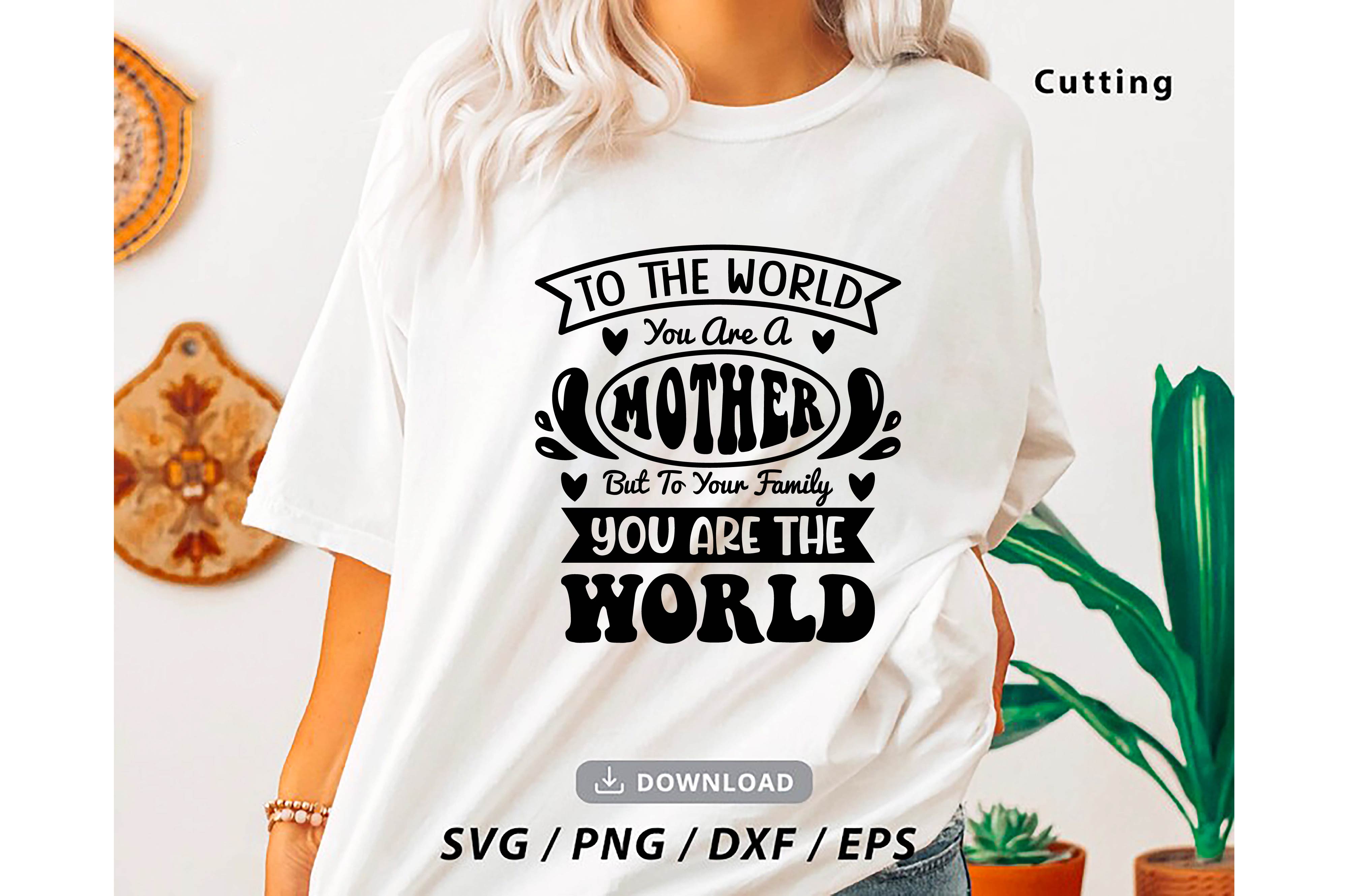 Woman wearing a t - shirt that says to the world you are the world.