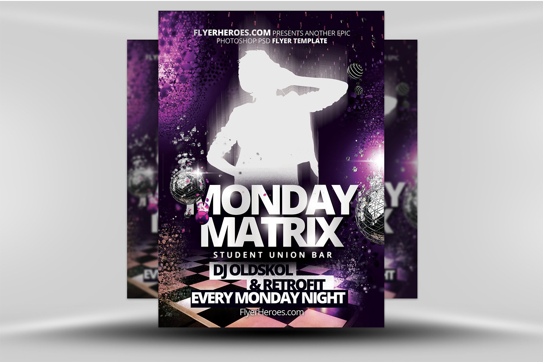 Monday Matrix Flyer Template cover image.