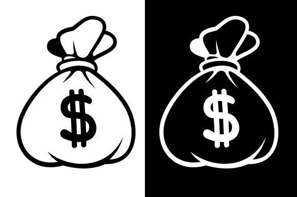 Dollar Money Icon with Bag cover image.