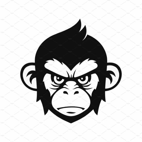 Angry Gorilla Monkey Face for Logo cover image.